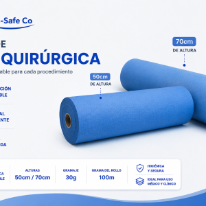 ROLLOS DE TELA QUIRÚRGICA 50CM-70CM X 100M 35G